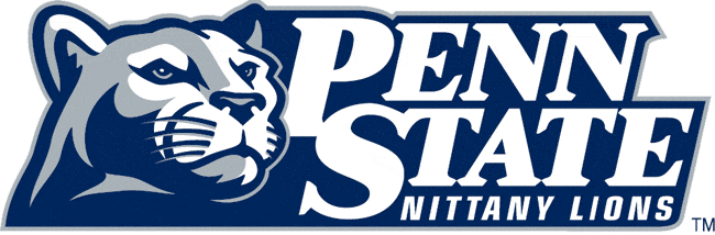 Penn State Nittany Lions Alternate Logo (2001-2004) - Lions head next to Penn State script SportsLogos.Net