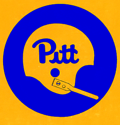 Pittsburgh Panthers Logo Alternate Logo (1981-1988) - Pitt Football helmet in a blue circle on yellow SportsLogos.Net Pittsburgh Panthers Logo Alternate Logo (1981-1988) - Pitt Football helmet in a blue circle on yellow SportsLogos.Net