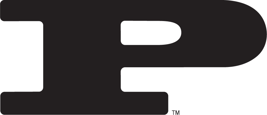 Purdue Boilermakers Logo Alternate Logo (1970-1980) - Stylized P in black. SportsLogos.Net Purdue Boilermakers Logo Alternate Logo (1970-1980) - Stylized P in black. SportsLogos.Net