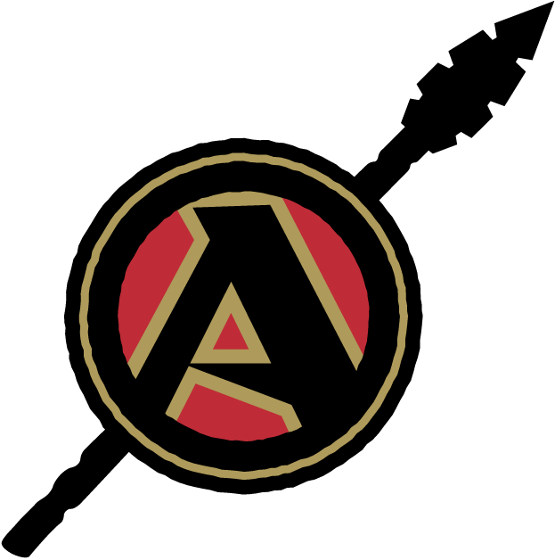San Diego State Aztecs Alternate Logo (2002-2012) - Black A on a scarlet shield with a spear SportsLogos.Net