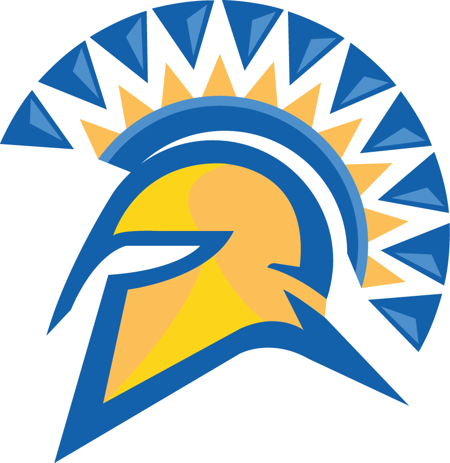 San Jose State Spartans Logo Primary Logo (2006-Pres) - Blue and Yellow Spartan's helmet SportsLogos.Net San Jose State Spartans Logo Primary Logo (2006-Pres) - Blue and Yellow Spartan's helmet SportsLogos.Net