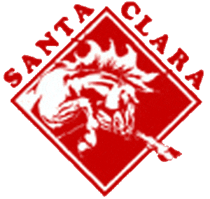 Santa Clara Broncos Logo Primary Logo (1978-1997) - Bronco in a red diamond SportsLogos.Net Santa Clara Broncos Logo Primary Logo (1978-1997) - Bronco in a red diamond SportsLogos.Net