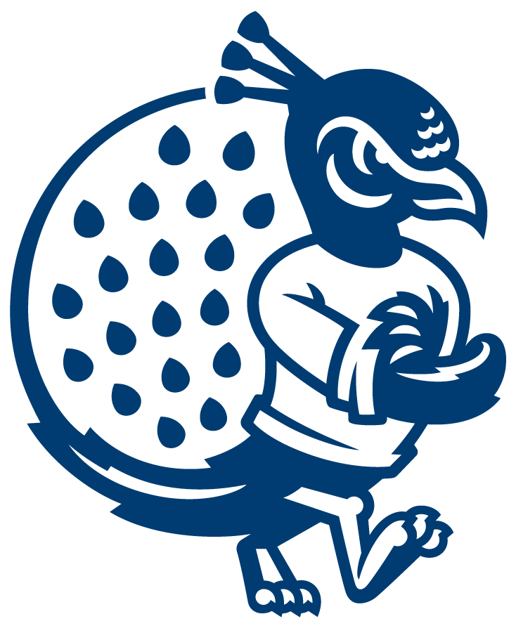 Saint Peters Peacocks Logo Alternate Logo (2020-Pres) - Saint Peter's redesigned their entire athletic logo program in the Summer of 2020, including this new updated version of their peacock logo. The peacock mascot logo was reimagined with inspiration from its most recent iteration, as well as a callback to one of the earliest iterations of the mascot. The peacock now includes a look of determination with three crest feathers symbolizing the holy trinity found on the University seal, shown here with sleeves rolled up showing determination while embracing hard work. SportsLogos.Net Saint Peters Peacocks Logo Alternate Logo (2020-Pres) - Saint Peter's redesigned their entire athletic logo program in the Summer of 2020, including this new updated version of their peacock logo. The peacock mascot logo was reimagined with inspiration from its most recent iteration, as well as a callback to one of the earliest iterations of the mascot. The peacock now includes a look of determination with three crest feathers symbolizing the holy trinity found on the University seal, shown here with sleeves rolled up showing determination while embracing hard work. SportsLogos.Net