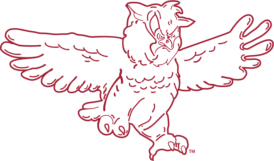Temple Owls Logo Primary Logo (1972-1983) - Owl in red and white with wings open. First appeared in 1972 basketball media guide. The more common version of this logo features TEMPLE overlapping and staggered underneath. SportsLogos.Net Temple Owls Logo Primary Logo (1972-1983) - Owl in red and white with wings open. First appeared in 1972 basketball media guide. The more common version of this logo features TEMPLE overlapping and staggered underneath. SportsLogos.Net