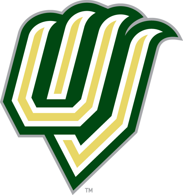 Utah Valley Wolverines Logo Alternate Logo (2008-2011) - The letters U and V in a the shape of claws, with the U and V letters coloured a pale yellow with a white outline followed by a thick dark green outline with silver trim. SportsLogos.Net Utah Valley Wolverines Logo Alternate Logo (2008-2011) - The letters U and V in a the shape of claws, with the U and V letters coloured a pale yellow with a white outline followed by a thick dark green outline with silver trim. SportsLogos.Net