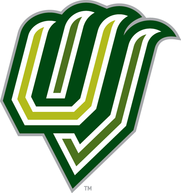 Utah Valley Wolverines Logo Alternate Logo (2008-2011) - The letters U and V in a the shape of claws, with the U coloured light green and the V coloured medium green. The letters are outlined in white followed by a thick dark green outline with silver trim. SportsLogos.Net Utah Valley Wolverines Logo Alternate Logo (2008-2011) - The letters U and V in a the shape of claws, with the U coloured light green and the V coloured medium green. The letters are outlined in white followed by a thick dark green outline with silver trim. SportsLogos.Net