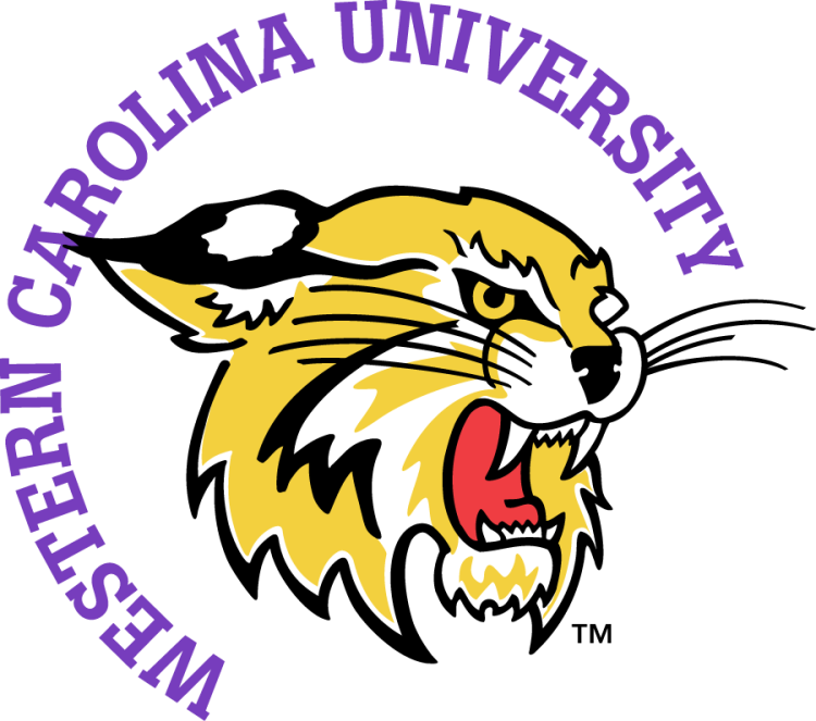 Western Carolina Catamounts Logo Primary Logo (1996-2003) - In June 1996, a sleek, side-looking Catamount mark was unveiled, with a variation incorporating the full body in a leaping motion. Shortly after Bardo became chancellor in 1995, he commissioned the design of a new Catamount insignia that depicted the more aggressive stance WCU was taking in all its academic and athletic programs. SportsLogos.Net