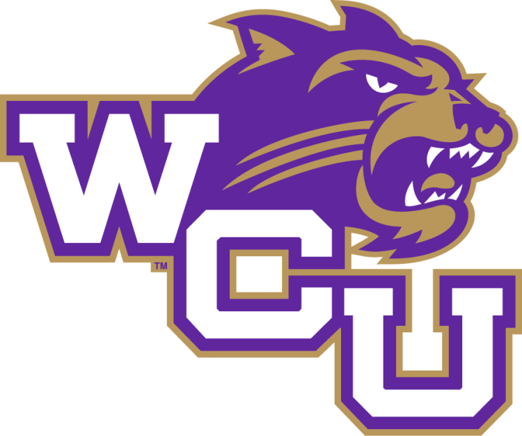 Western Carolina Catamounts Logo Primary Logo (2008-2015) - WCU Catamount head logo.  The university unveiled a fresh look for Catamount athletics in August 2008, just in time for the 75th anniversary of the selection of the Catamount as the official mascot for Westerns intercollegiate sports teams. Western also reverted to original shades of its school colors of purple and gold, with a deeper purple and traditional gold replacing bright hues of purple and yellow used in recent years. The 2008 evolution of the Catamount logo was designed by Rickabaugh Graphics in Gahanna, Ohio. SportsLogos.Net