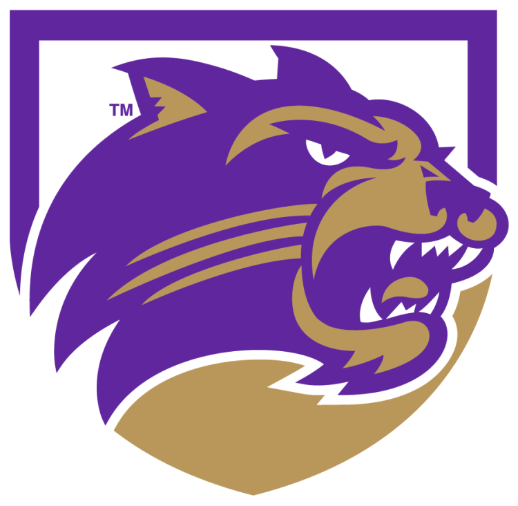 Western Carolina Catamounts Logo Secondary Logo (2008-2017) - Catamount Head in Shield secondary logo. The university unveiled a fresh look for Catamount athletics in August 2008, just in time for the 75th anniversary of the selection of the Catamount as the official mascot for Westerns intercollegiate sports teams. Western also reverted to original shades of its school colors of purple and gold, with a deeper purple and traditional gold replacing bright hues of purple and yellow used in recent years. SportsLogos.Net