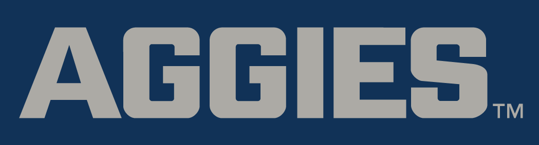 Utah State Aggies Logo Wordmark Logo (2012-Pres) - SportsLogos.Net Utah State Aggies Logo Wordmark Logo (2012-Pres) - SportsLogos.Net