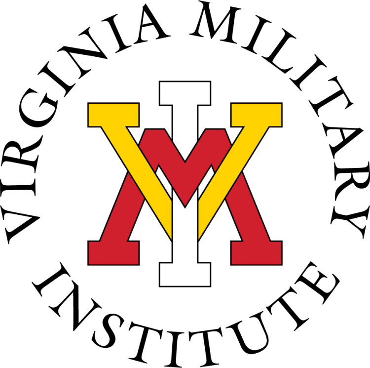VMI Keydets Logo Primary Logo (2014-2016) - Primary logo of the interlocking VMI (spider) and the full institute name in black serif type around the VMI letters. The block serif VMI letters are in red, yellow, and white with black outline. In around 2014, a darker shade of red was adopted. SportsLogos.Net