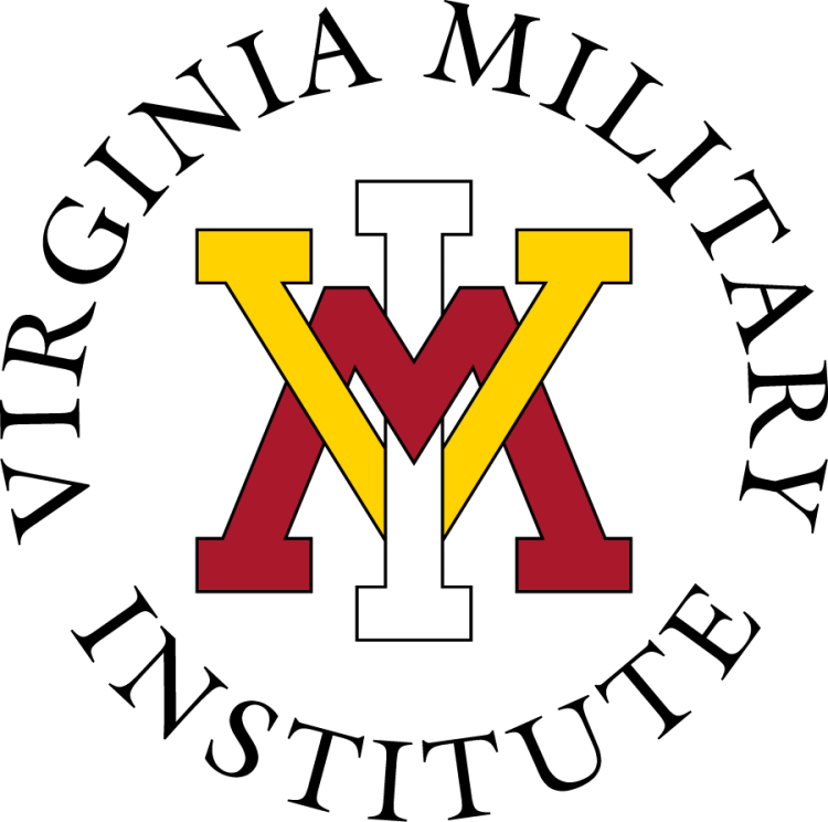 VMI Keydets Logo Primary Logo (2016-Pres) - Primary logo of the interlocking VMI (spider) and the full institute name in black serif type around the VMI letters. The block serif VMI letters are in red, yellow, and white with black outline. In around 2016, a darker shade of red was adopted for all logos. SportsLogos.Net