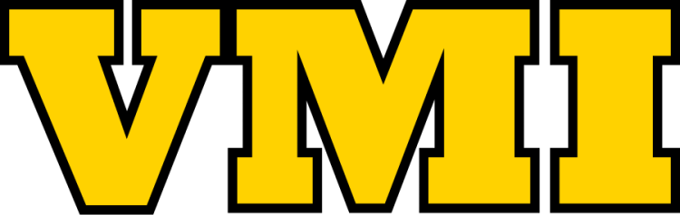 VMI Keydets Logo Secondary Logo (2014-2016) - Straight block serif VMI letters in yellow with black outline. SportsLogos.Net