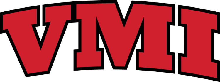 VMI Keydets Logo Secondary Logo (2014-2016) - Arched block serif VMI letters in red with black outline. In around 2014, a darker shade of red was adopted for all logos. SportsLogos.Net