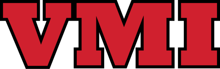 VMI Keydets Logo Secondary Logo (2014-2016) - Straight block serif VMI letters in red with black outline. In around 2014, a darker shade of red was adopted for all logos. SportsLogos.Net