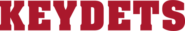 VMI Keydets Logo Wordmark Logo (2016-2025) - Wordmark with serif Keydets text in red. SportsLogos.Net