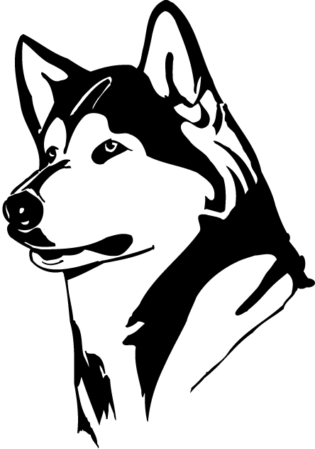 Washington Huskies Partial Logo (1995-2000) - Head of a husky SportsLogos.Net
