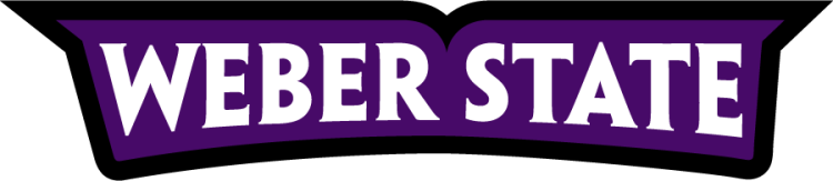 Weber State Wildcats Logo Wordmark Logo (2023-Pres) - Arched Weber State wordmark with white text outlined in purple and black. Weber State University unveiled updated versions of its existing athletics logos in July 2023 for the 2023-24 school year and beyond. The changes are the first in 11 years. The school implemented the current logos in 2012 that re-did the wildcat head and Weber State word marks that eliminated the previous cat-inside-a-shield logo. The word marks use a bolder typeface and thicker outline colors, including a thick black outline around the main Weber State word mark that appears underneath the cat head in the full, primary logo. SportsLogos.Net