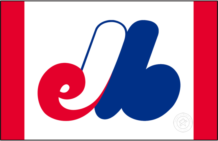Memphis Blues Logo Cap Logo (1974-1975) - The Memphis Blues cap logo, used during their first seasons as a Triple-A ballclub, was a direct copy of the logo used by their Major League parent club - the Montreal Expos. The logo featured the same stylized 