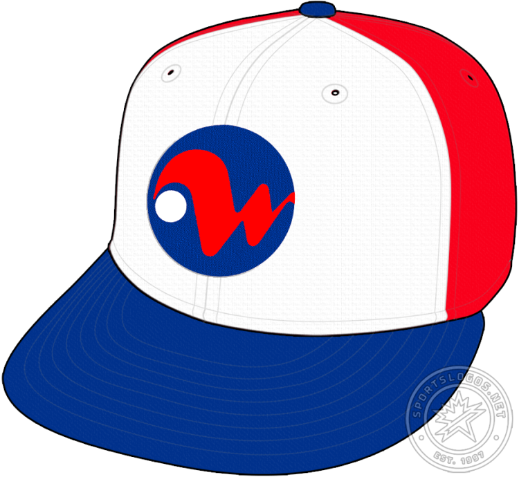 Winnipeg Whips Cap Cap (1970) - The Winnipeg Whips cap, used for the second half of their inaugural 1970 season, features a red 