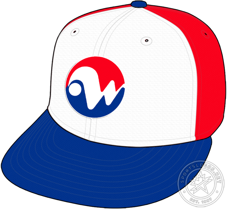 Winnipeg Whips Cap Cap (1971) - The Winnipeg Whips cap, used for their second (and final) season, featured a white scripted 