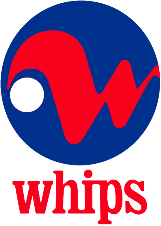 Winnipeg Whips Logo Primary Logo (1970) - The Winnipeg Whips logo, used for the second half of their inaugural 1970 season, features a red 