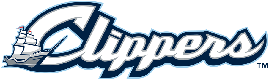 Columbus Clippers Logo Primary Logo (2009-Pres) - Clippers in white with grey, navy and light blue outlines and a boat over the C SportsLogos.Net Columbus Clippers Logo Primary Logo (2009-Pres) - Clippers in white with grey, navy and light blue outlines and a boat over the C SportsLogos.Net