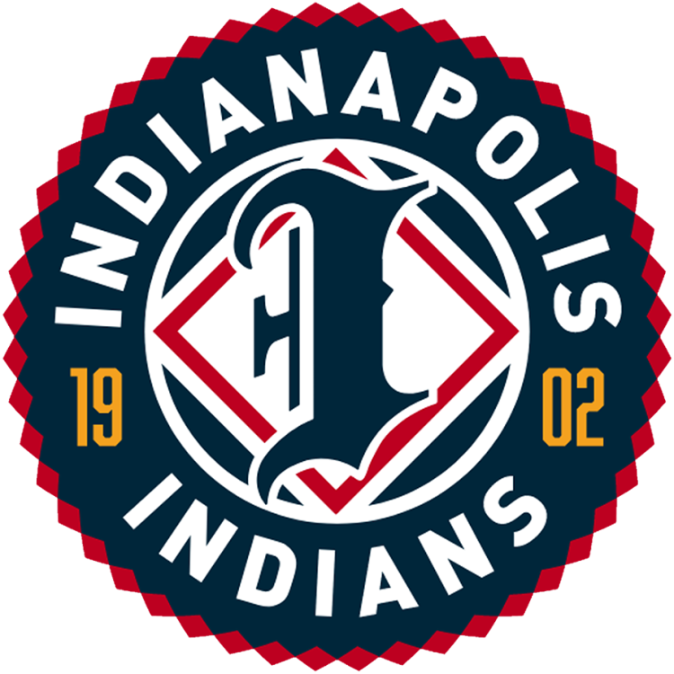 Indianapolis Indians Logo Primary Logo (2026-Pres) - The Indianapolis Indians logo features an Olde-English style 