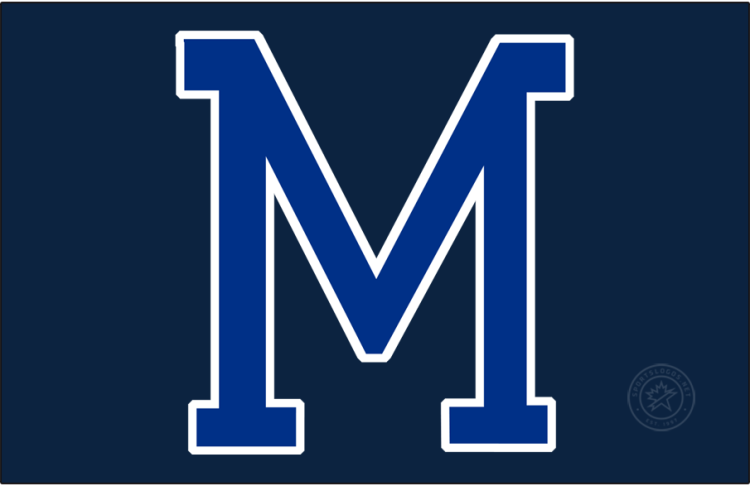 Maine Guides Logo Cap Logo (1984-1987) - The Maine Guides cap logo was a simple block 