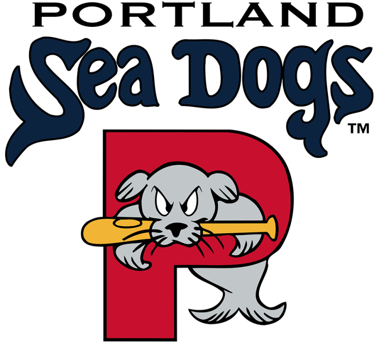 Portland Sea Dogs Logo Primary Logo (2003-2021) - The Portland Sea Dogs logo features a grey seal named 