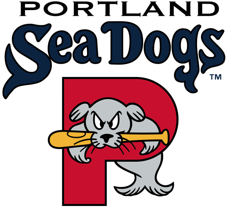 Portland Sea Dogs Logo Primary Logo (2022-Pres) - The Portland Sea Dogs logo features a grey seal named 