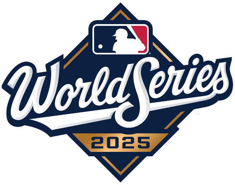  MLB World Series Logo Alternate Logo (2025) - The 2025 World Series logo returns to a classic, scripted white 