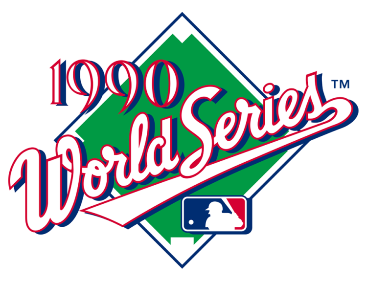  World Series Logo Primary Logo (1990) - 1990 World Series - Cincinnati Reds 4, Oakland Athletics 0 SportsLogos.Net