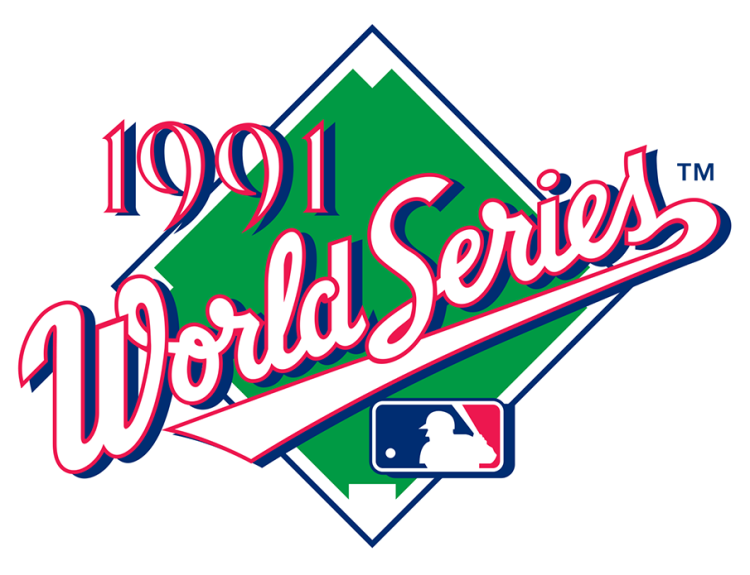  World Series Logo Primary Logo (1991) - 1991 World Series - Minnesota Twins 4, Atlanta Braves 3 SportsLogos.Net