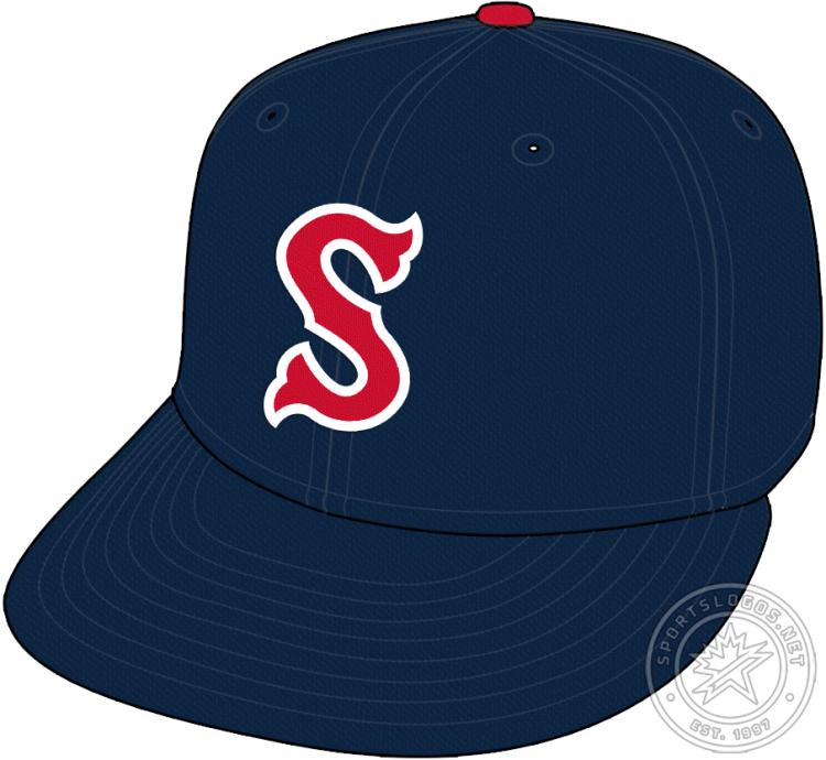 Salem Red Sox Cap Cap (2009-2025) - The Salem Red Sox home cap was a red 