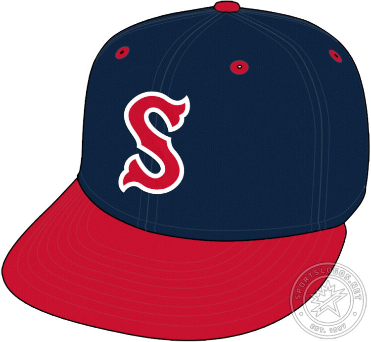 Salem Red Sox Cap Cap (2009-2025) - The Salem Red Sox road cap was a red 