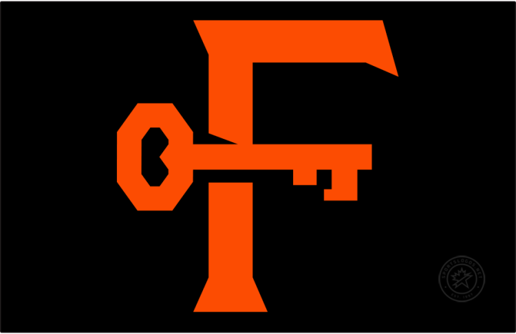 Frederick Keys Logo Cap Logo (2026-Pres) - The Frederick Keys home and road cap logo features an orange 