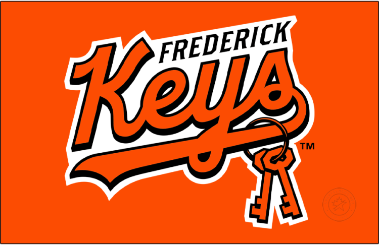 Frederick Keys Logo Primary Dark Logo (2026-Pres) - The Frederick Keys logo features 