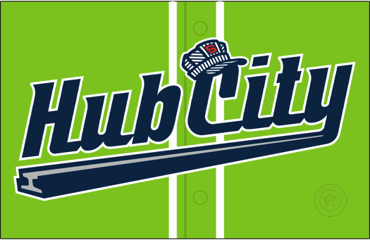 Hub City Spartanburgers Logo Jersey Logo (2025-Pres) - The Hub City Spartanburgers' alternate jersey logo features 