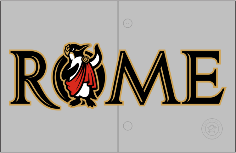 Rome Emperors Logo Jersey Logo (2024-Pres) - The Rome Emperors road jersey logo features 