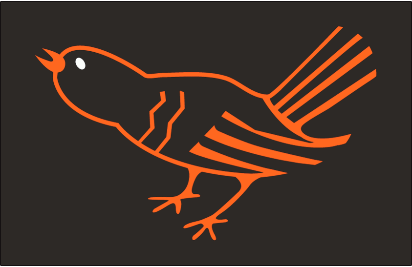 Baltimore Orioles Cap Logo (1964-1965) - An orange and black