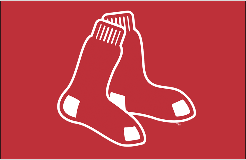 Boston Red Sox Primary Dark Logo (2009-Pres) - Red Sox primary logo on red SportsLogos.Net