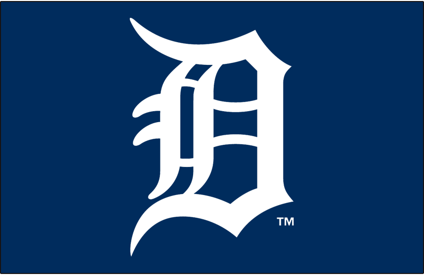 Detroit Tigers Logo Primary Dark Logo (2016-Pres) - Tigers primary D logo on blue in white SportsLogos.Net Detroit Tigers Logo Primary Dark Logo (2016-Pres) - Tigers primary D logo on blue in white SportsLogos.Net