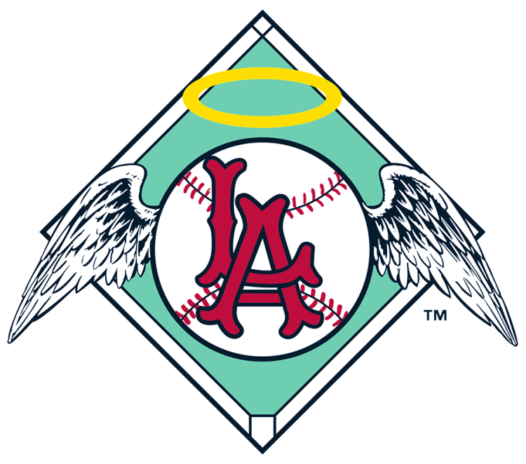 Los Angeles Angels Logo Primary Logo (1961-1964) - The original Los Angeles Angels logo, used from 1961 to 1964, featured the city initials 