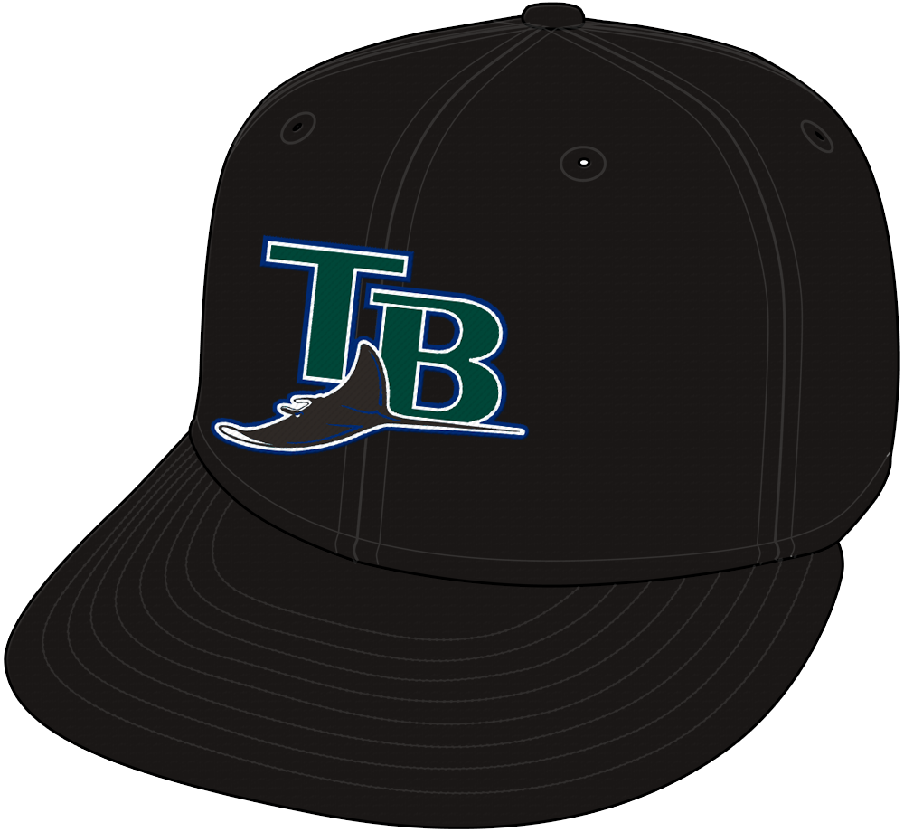 Tampa Bay Devil Rays Cap Cap (2001-2004) - Tampa Bay Devil Rays home and road all-black cap SportsLogos.Net Tampa Bay Devil Rays Cap Cap (2001-2004) - Tampa Bay Devil Rays home and road all-black cap SportsLogos.Net
