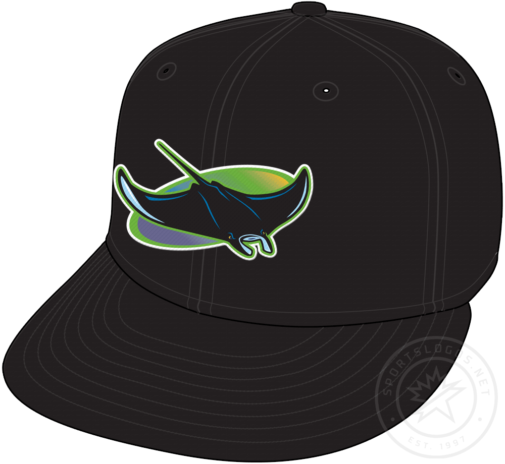 Tampa Bay Devil Rays Cap (1998-2000) - Tampa Bay Devil Rays alternate home cap, worn rarely from 1998 through 2000 SportsLogos.Net