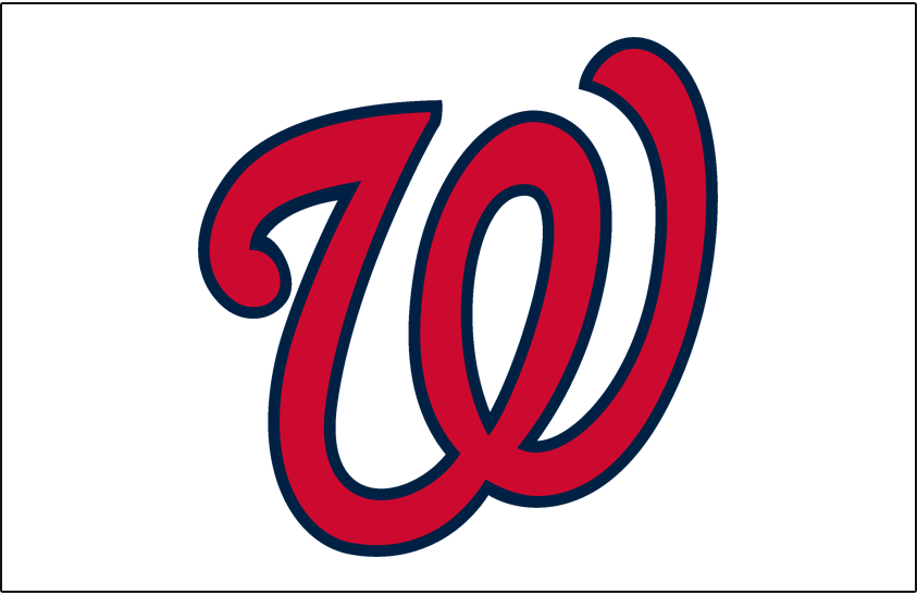Washington Senators Cap Logo (1967) - Senators white alternate cap logo for 1967 only -- Curly red W with blue trim on white SportsLogos.Net