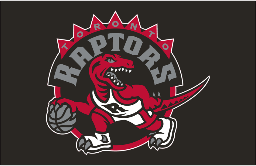 Toronto Raptors Logo Primary Dark Logo (2008/09-2014/15) - Primary Logo on Black SportsLogos.Net Toronto Raptors Logo Primary Dark Logo (2008/09-2014/15) - Primary Logo on Black SportsLogos.Net