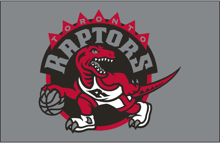 Toronto Raptors Logo Primary Dark Logo (2008/09-2014/15) - Primary Logo on Silver SportsLogos.Net Toronto Raptors Logo Primary Dark Logo (2008/09-2014/15) - Primary Logo on Silver SportsLogos.Net