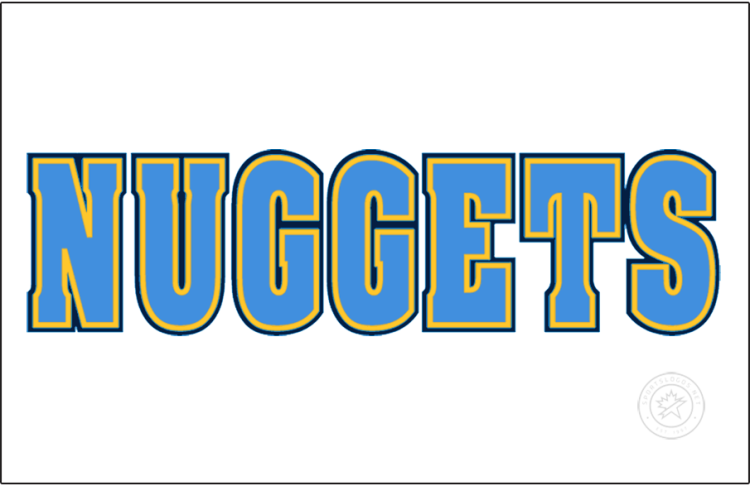 Denver Nuggets Logo Jersey Logo (2008/09-2014/15) - The Denver Nuggets home jersey logo, worn from 2008-09 to 2014-15, featured 